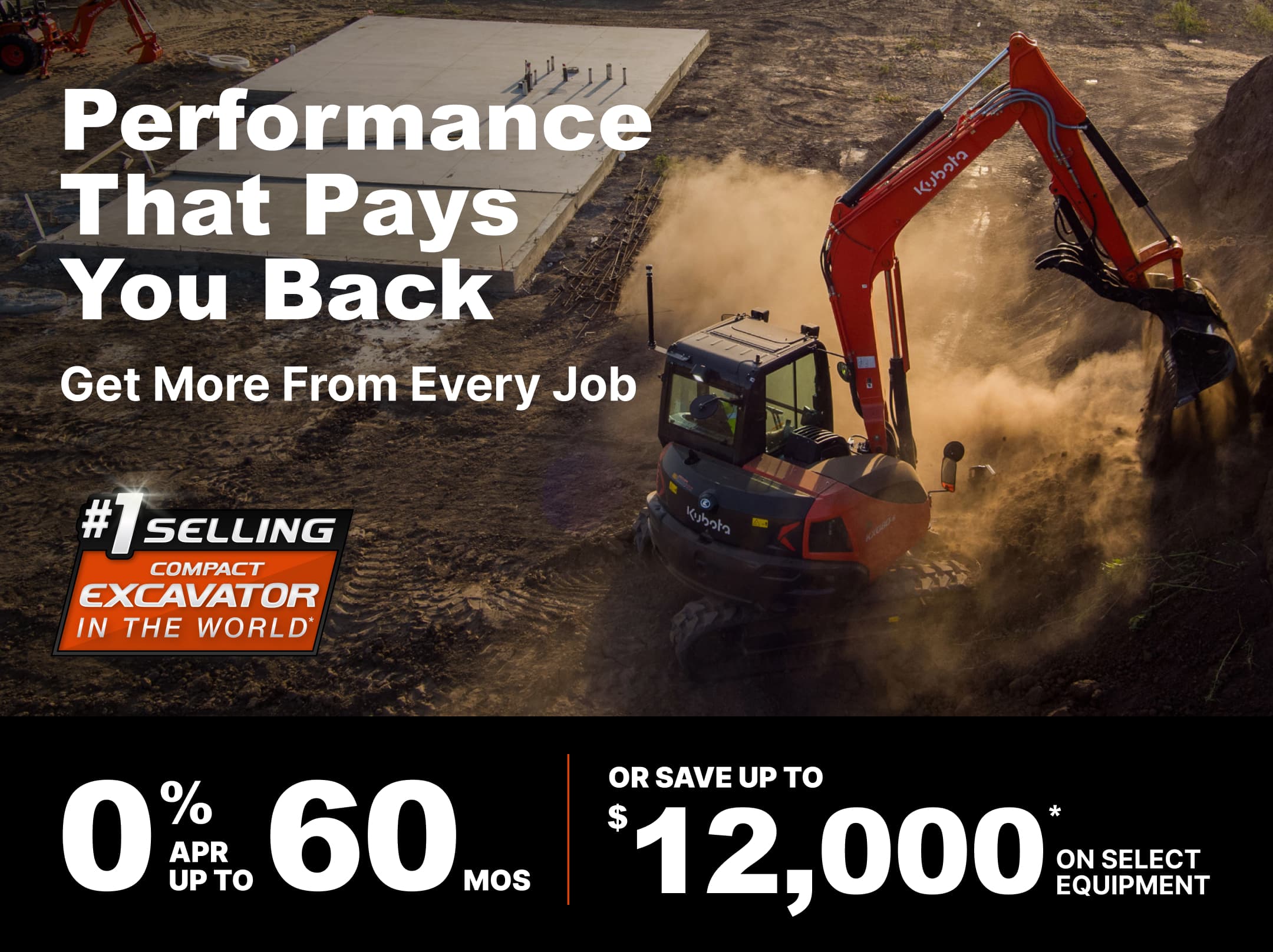Save on Select KX080 Series Excavators Save on Select KX080 Series Excavators